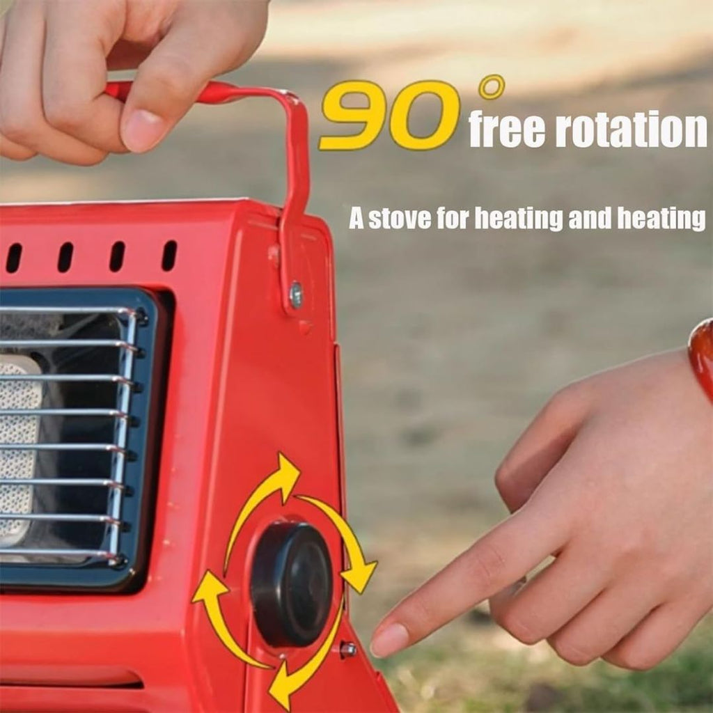 2-in-1 Portable Butane Heater & Stove – Stay Warm, Cook Anywhere