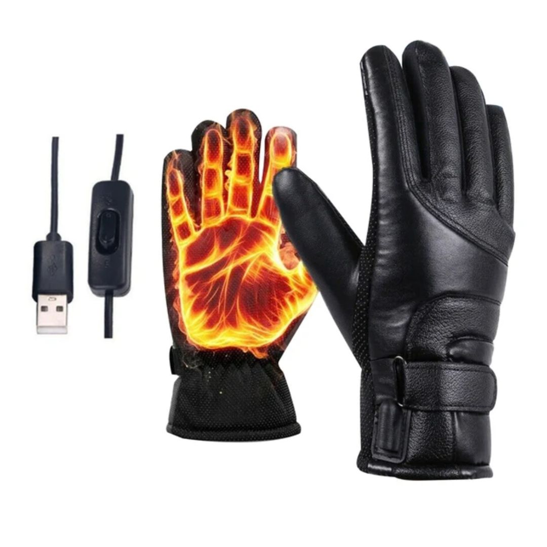 USB Heated Winter Gloves – Windproof, Touchscreen & Thermal Comfort