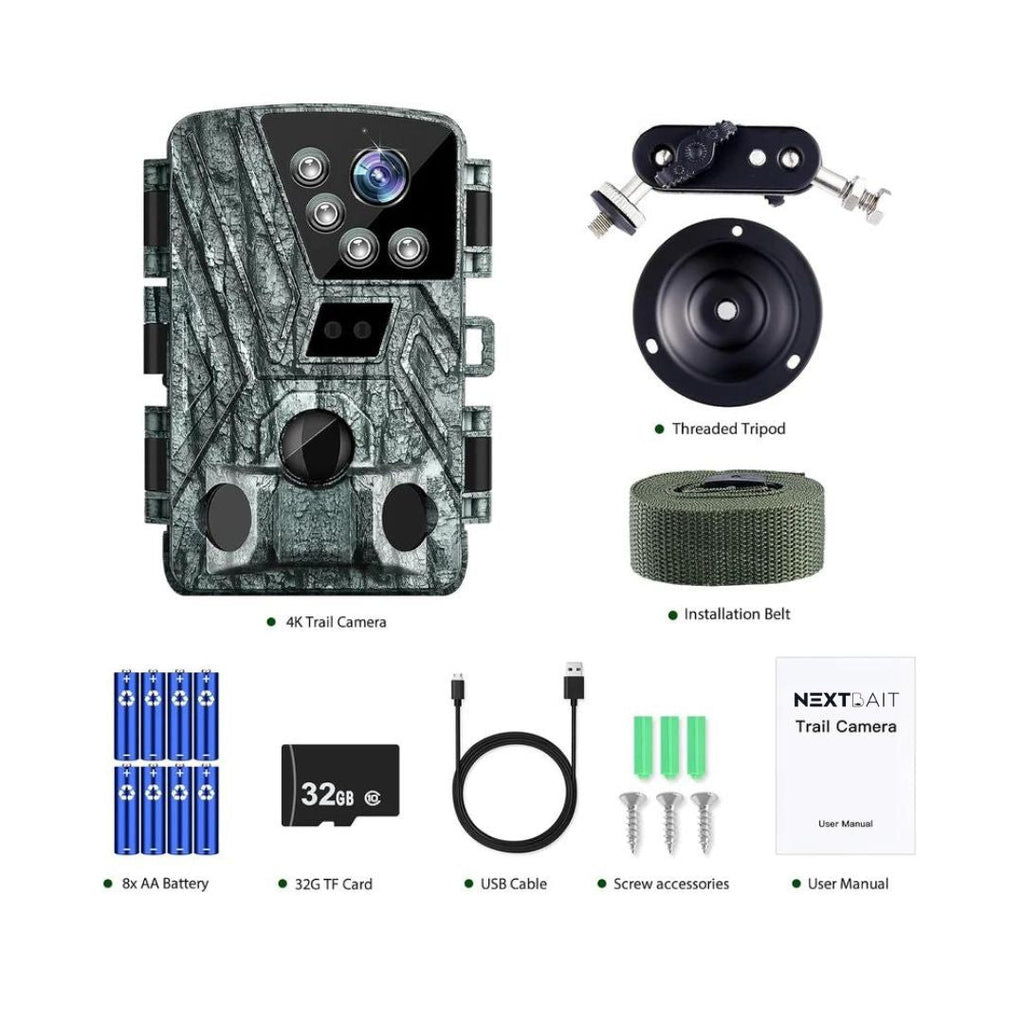Wildlife Trail Camera Infrared Night Vision with Quad Lens 4K - WildStrike 4DX