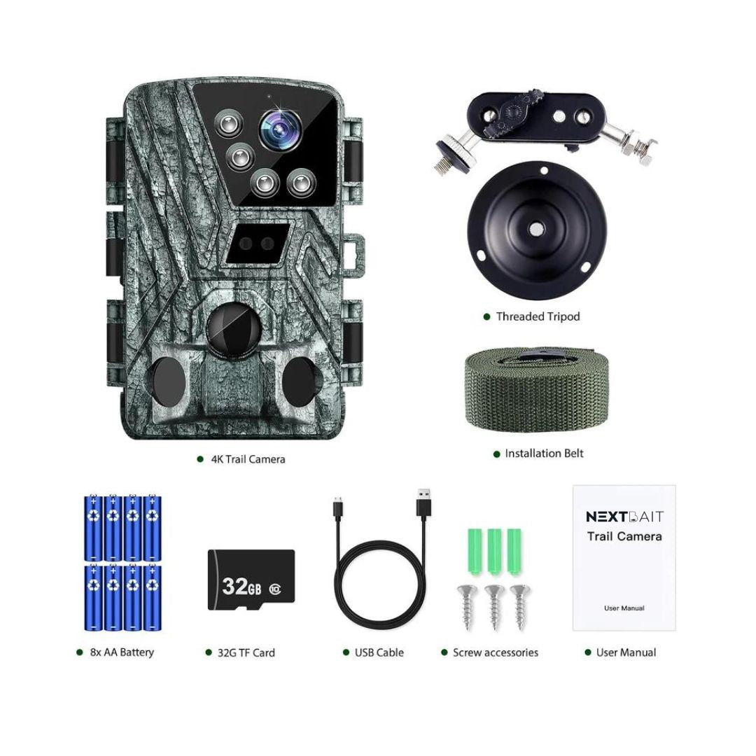 Wildlife Trail Camera Infrared Night Vision with Quad Lens 4K - WildStrike 4DX