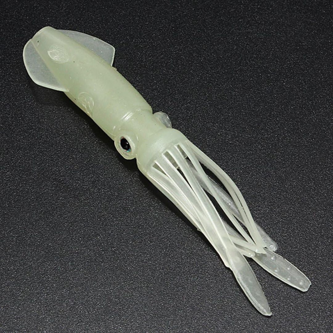 Luminous Squid Fishing Baits – 10pcs Soft Glow-in-the-Dark Lures