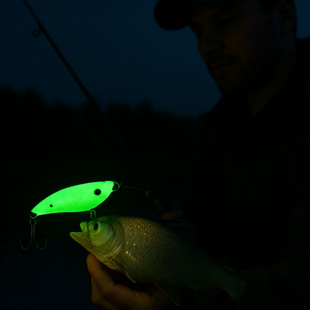 Glow Night Fishing Lure Kit – 5 Pack with Free Case