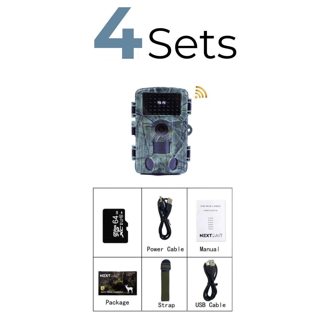 4K Ultra HD Hunting Trail Camera with WIFI & Live Night Vision Streaming