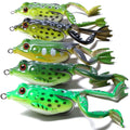 5PCS Thunder Frog Fishing Lures Kit with Box – Realistic Topwater Soft Frogs