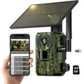 Solar-Powered Security Trail Camera with 4G SIM and PIR Motion Detection