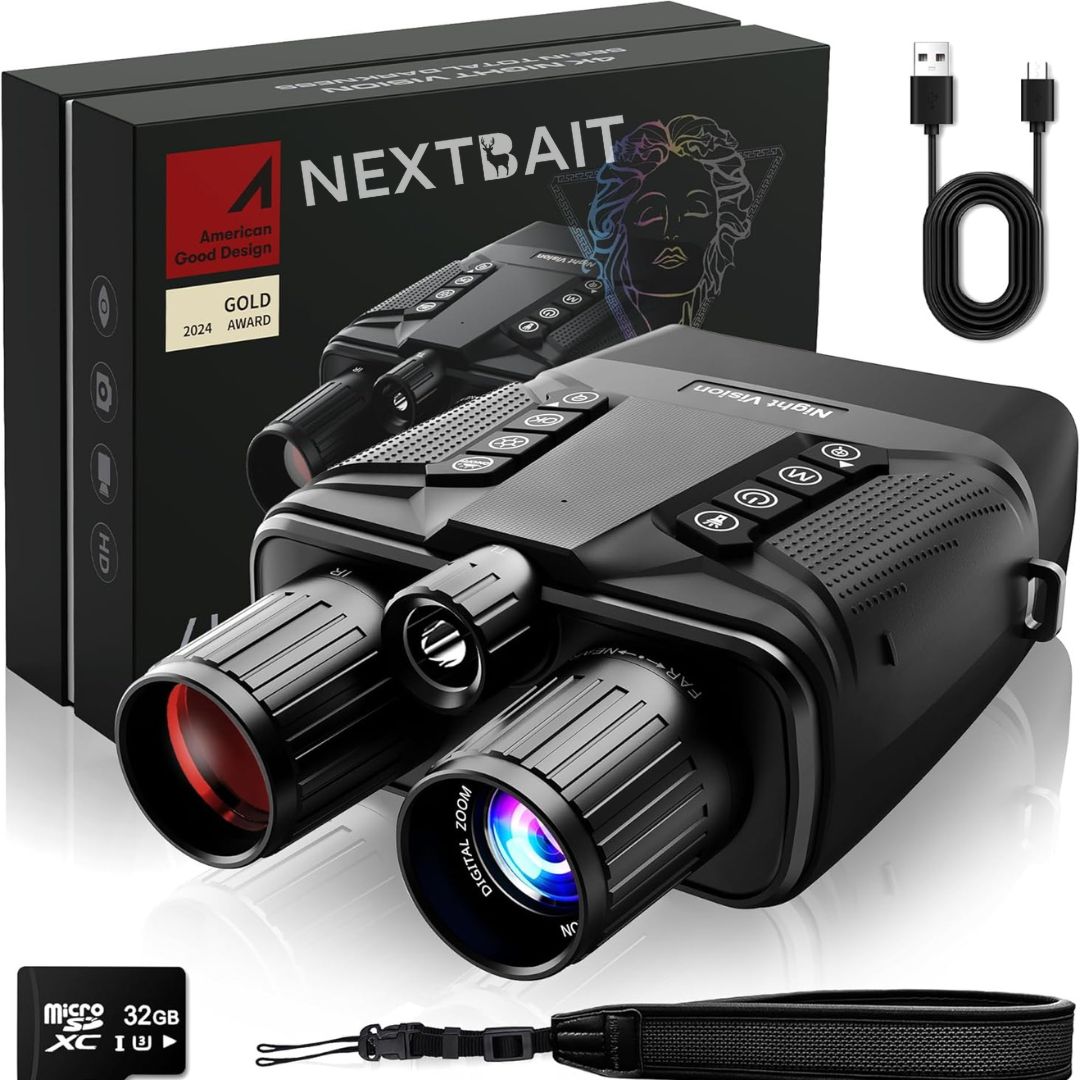 True 4K Night Vision Binoculars with in-built Rechargeable Battery (5000mAH) - NV 500-X