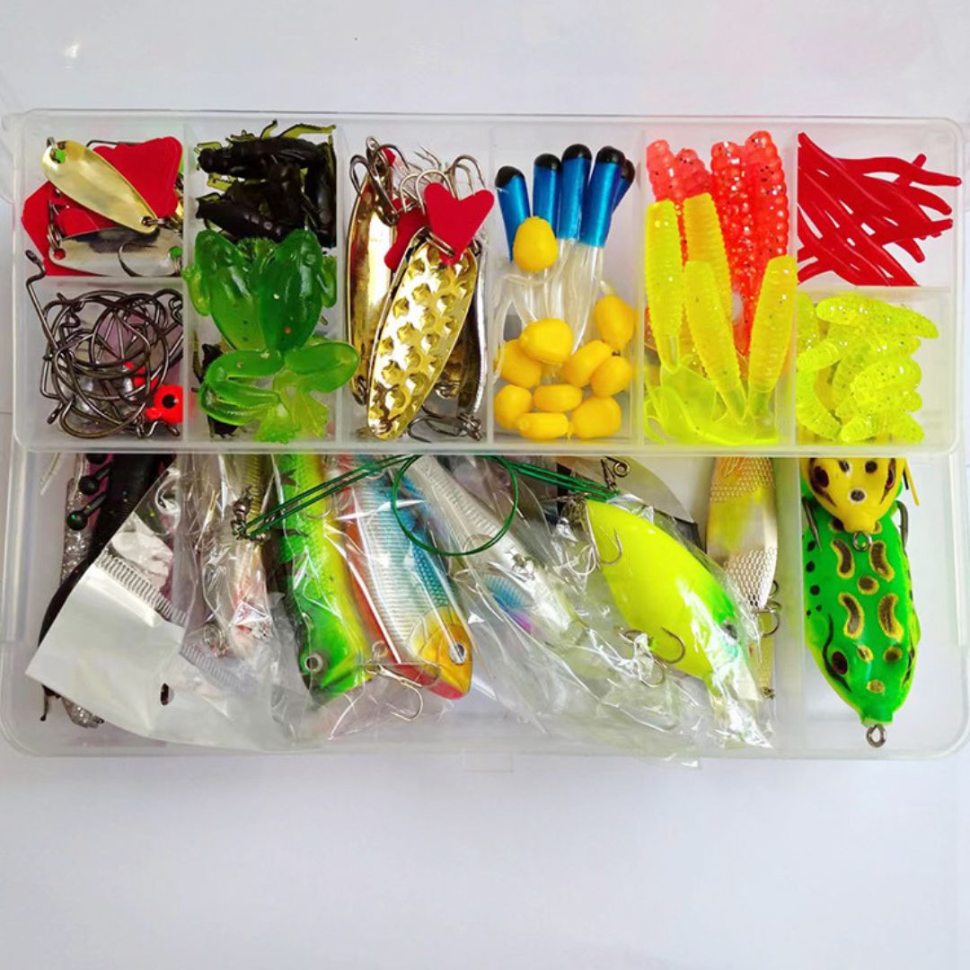 Ultimate Fishing Tackle Kit – 100PCS or 142PCS Variants
