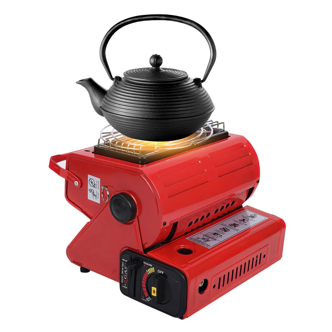 2-in-1 Portable Butane Heater & Stove – Stay Warm, Cook Anywhere