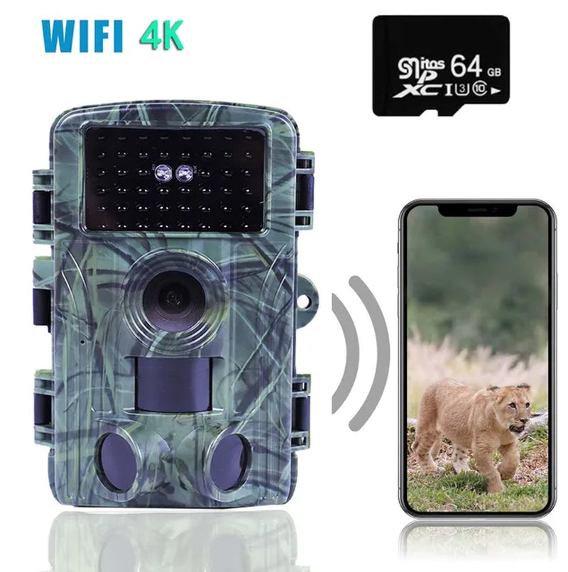4K Ultra HD Hunting Trail Camera with WIFI & Live Night Vision Streaming