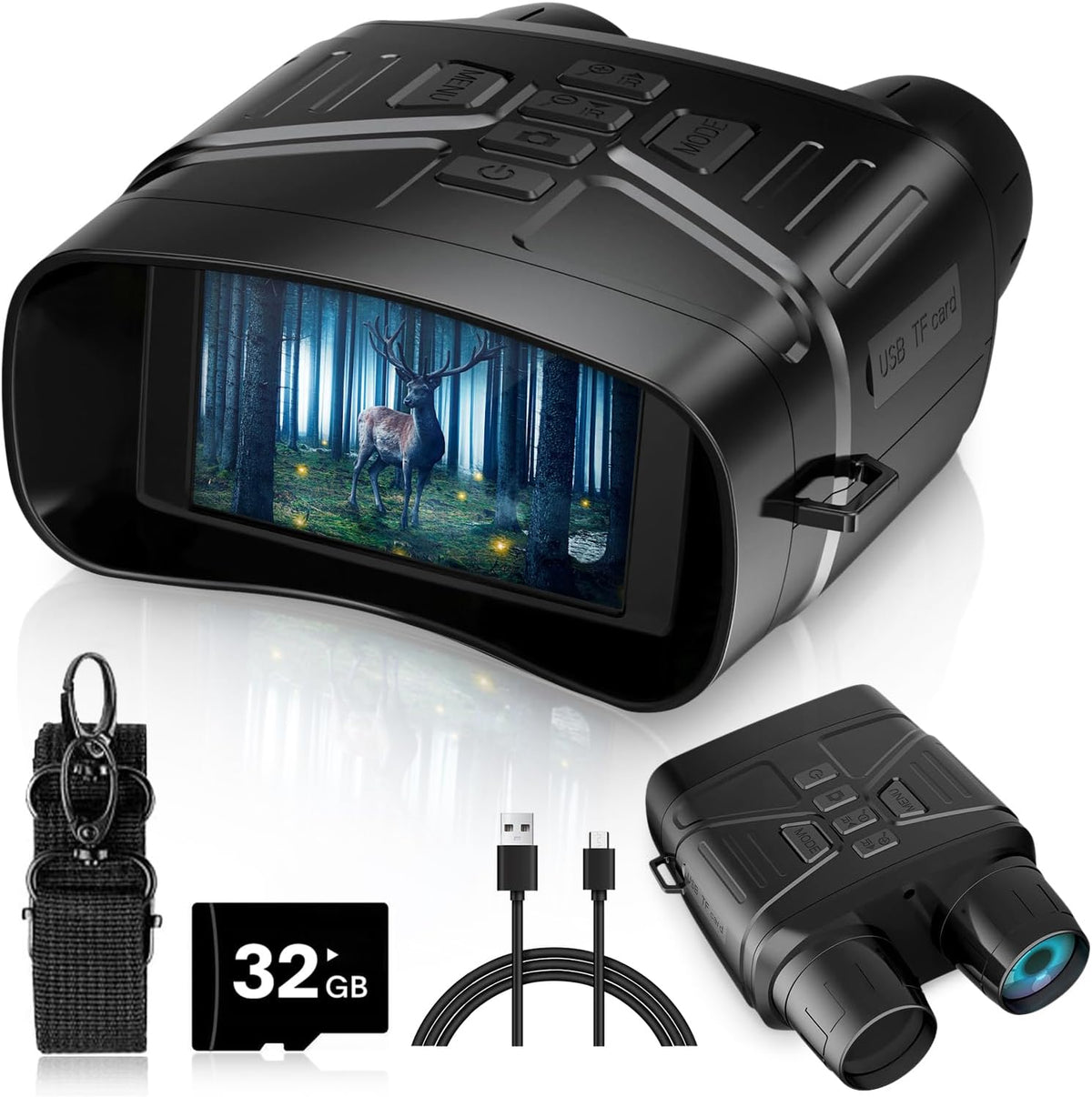 True 4K Night Vision Binoculars with 4000Mah Rechargeable Battery | NV 400-X
