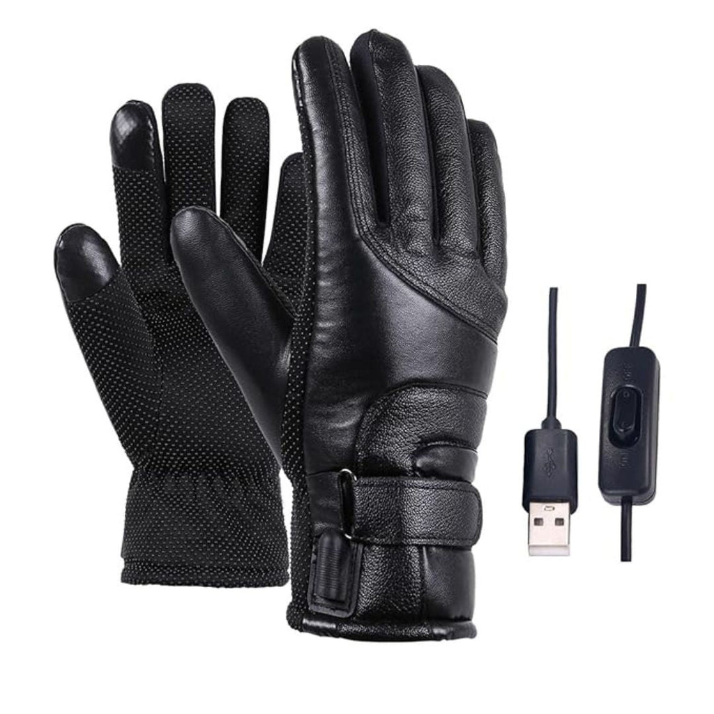USB Heated Winter Gloves – Windproof, Touchscreen & Thermal Comfort
