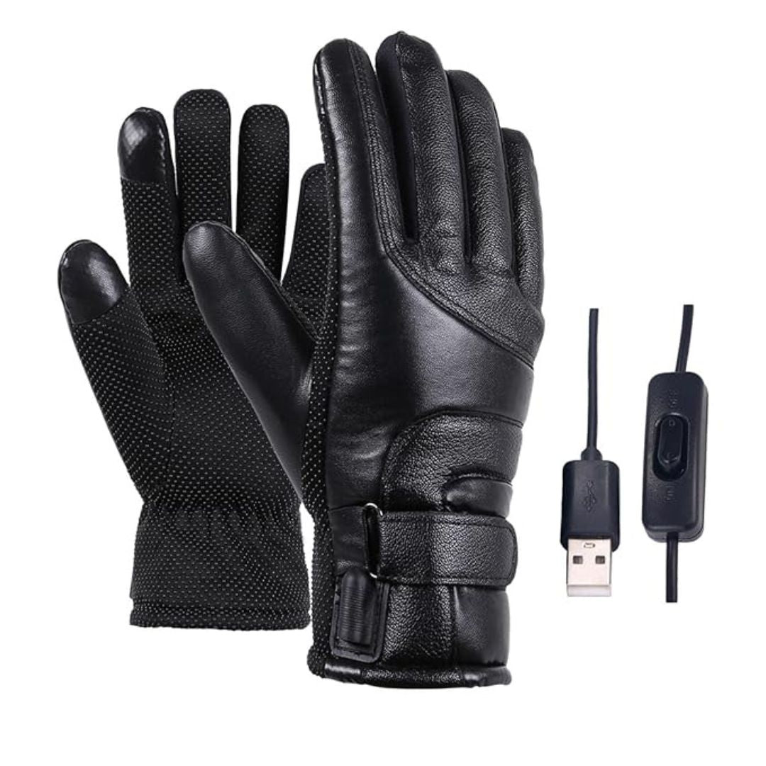 USB Heated Winter Gloves – Windproof, Touchscreen & Thermal Comfort