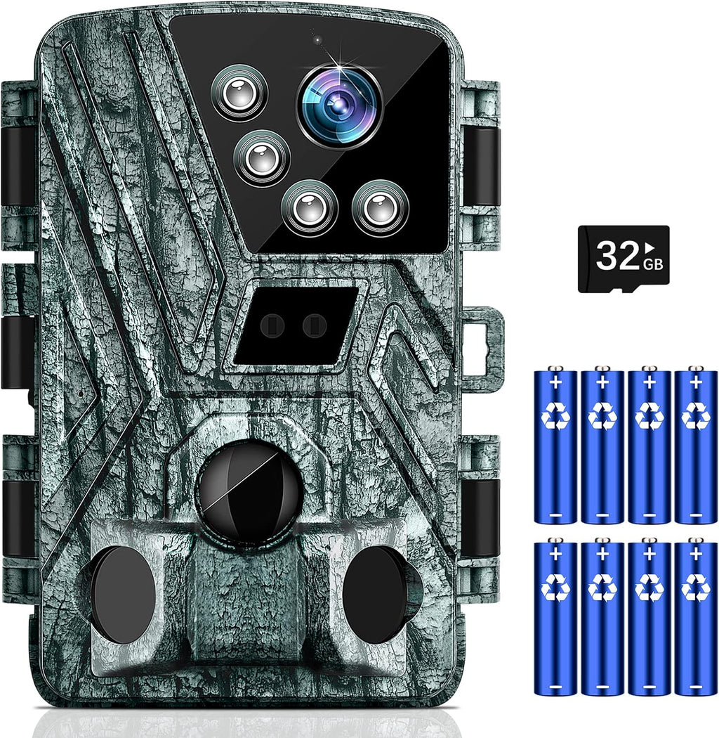 Wildlife Trail Camera Infrared Night Vision with Quad Lens 4K - WildStrike 4DX