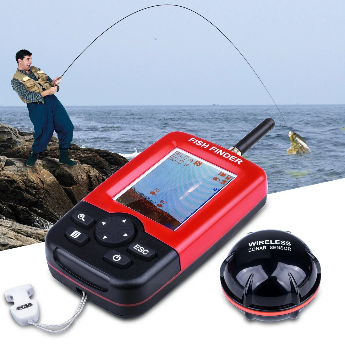 Portable Wireless Fish Finder for Lakes and Seas | Fish Finder Pro