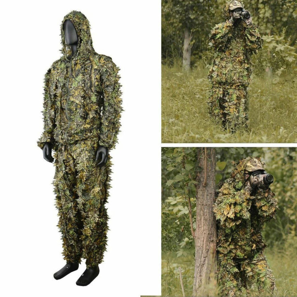 3D Leaf Ghillie Suit for Camouflage and Concealment