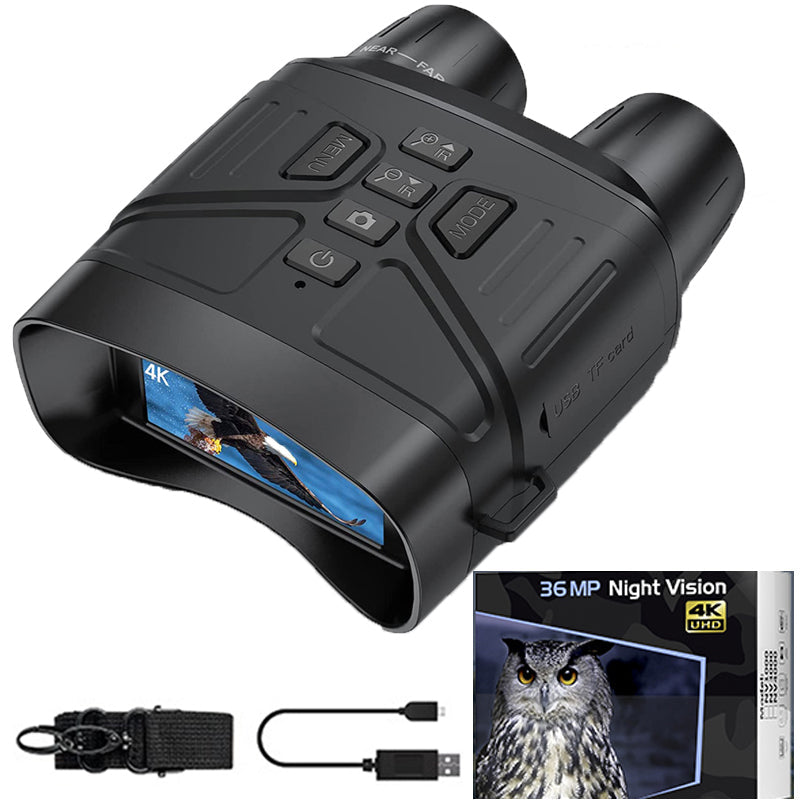 True 4K Night Vision Binoculars with 4000Mah Rechargeable Battery | NV 400-X
