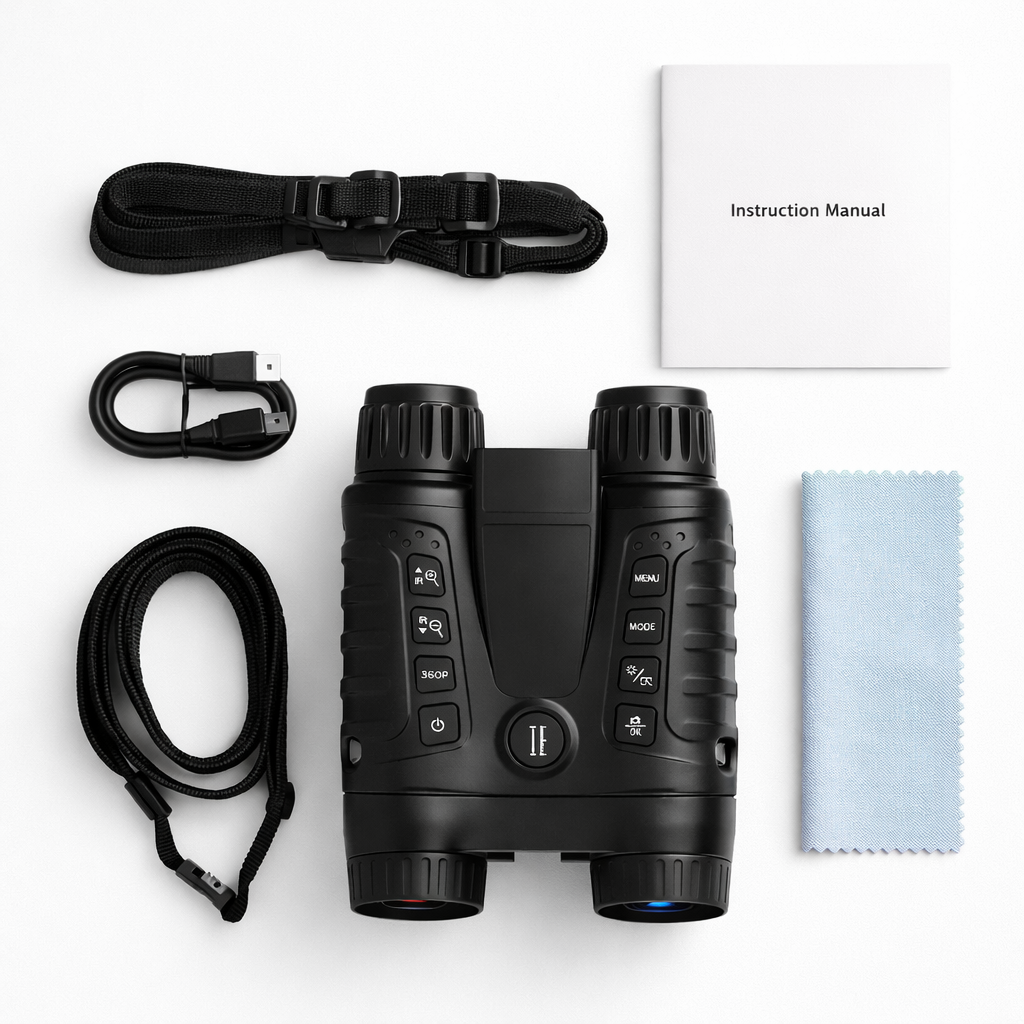NV-550R Sentinel 4K Night Vision Binoculars with Laser Rangefinder