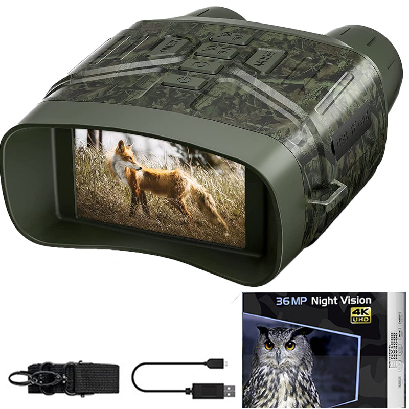 True 4K Night Vision Binoculars with 4000Mah Rechargeable Battery | NV 400-X